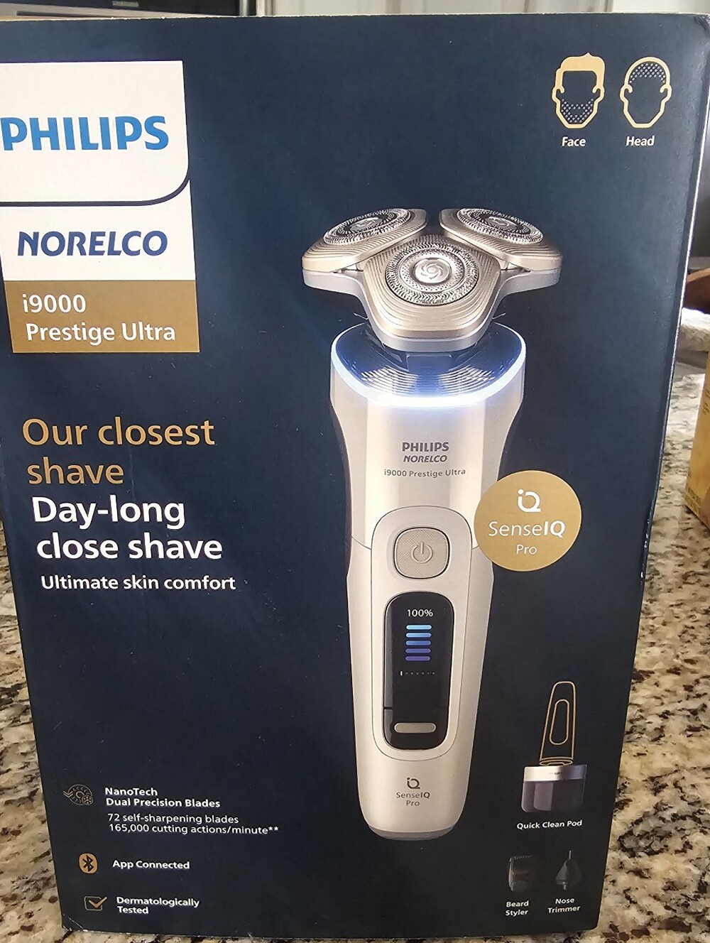 New Unopened i9000 Prestige Ultra Electric Shaver - Silver/gold - Picture 7 of 7